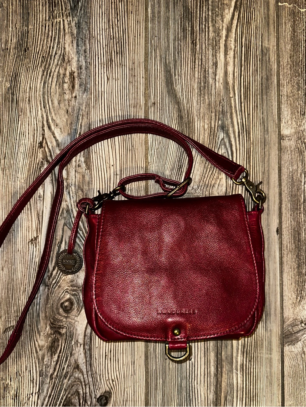 The Wanderers Travel Co The Salzburg Crossbody Burgundy Classic Soft Leather - Picture 2 of 15